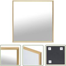 The Living Store - Miroir Doré 50x50 cm - Miroir Décoratif - Miroir Mural - Miroir Doré - Miroir Design - Miroir Moderne