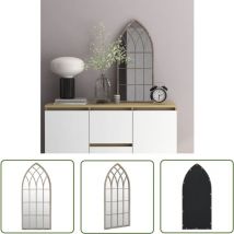 Miroir Sable 70x30 cm Fer pour utilisation à l'intérieur - Miroir Mural - Miroir Décoration - Miroir Salle à Manger - Miroir Salon - Miroir Design