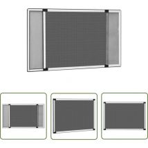 Moustiquaire extensible pour fenêtres Blanc (100-193)x75 cm - Moustiquaire Fenetre - Moustiquaire Extensible - Protection Insecte - Anti Moustique