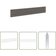 Mur en gabion avec couvercles Acier galvanisé 900x30x150 cm - Mur En Gabion - Cloture Gabion - Panneau De Clôture - Clôture Décorative - Clôture