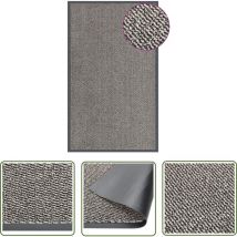 Abcrital - The Living Store Paillasson touffeté 90x150 cm Marron clair - Tapis D'entrée - Paillasson Intérieur - Matelas D'accueil - Tapis Absorbant