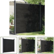 Panneau de clôture gris 180x186 cm wpc - Clôture De Jardin - Panneaux De Clôture - Clôture Résidentielle - Clôture Composite - Clôture wpc - The