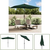 The Living Store - Parasol 200 x 300 cm Vert Rectangulaire - Voile D'ombrage - Parasol De Jardin - Parasol Rectangulaire - Parasol Vert - Parasol