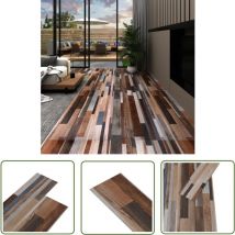Planches de plancher pvc autoadhésif 2,51 m² 2 mm Multicolore - Carrelage Pvc - Carrelage Adhésif - Revêtement De Sol Pvc - Revêtement De Sol