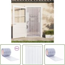 Rideau de porte transparent 200 mmx1,6 mm 25 m pvc - Rideau De Porte - Rideau Pvc - Isolation Thermique - Rideau Antibruit - Protection Contre Les