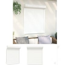 The Living Store Rollladen Aluminium 100x130 cm Weiß - Fensterläden - Weiß