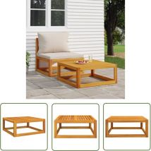 The Living Store - Table basse Table de salon Bout de canapé 68x68x29 cm bois d'acacia massif 28355