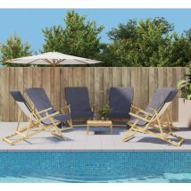 The Living Store - Serviettes de plage 6 pcs anthracite 60x135 cm tissu 400 gsm Anthracite