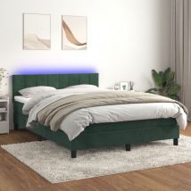 Maison Exclusive - Furniture Limited - Sommier à lattes de lit avec matelas led Vert