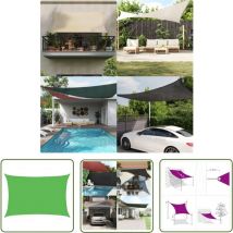 Les Tendances - The Living Store Sonnensegel 160 g/m² Hellgrün 3,5x4,5 m hdpe - Sonnensegel - Gartensonnensegel - UV-Schutz - Sonnenschutz - Outdoor
