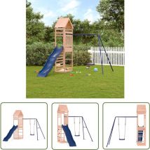 The Living Store Spielturm Massivholz Douglasie - Holzspielplatz - Spielturm - Douglasie - Gartenmöbel - Outdoorspiele