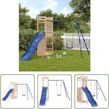 The Living Store Spielturm Massivholz Kiefer - Holzspielplatz - Spielturm - Kiefernholzspeilturm - Freispielgerät - Gartenspielplatz