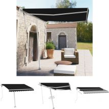 Abcrital - The Living Store Standmarkise Automatisch 300x250 cm Anthrazit - Markisen - Anthrazit