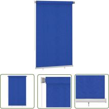 Store roulant d'extérieur 140x230 cm Bleu pehd - Stores Exterieurs - Rideaux Solaires - Protection Solaire - Store Bleu - Store pvc - The Living Store