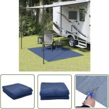 The Living Store - Tapis de tente bleu 2,5x2 m - Tappeto De Tente - Tapis De Camping - Tapis De Sol - Tapis D'extérieur - Protection De Sol