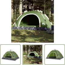 The Living Store - Tente de camping 4 personnes vert libération rapide - Tente De Camping - Tente Dome - Tente 4 Personnes - Tente Waterproof - Tente