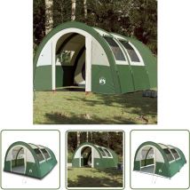 The Living Store - Tente de camping tunnel 4 personnes vert imperméable - Tente De Camping - Tente Tunnel - Tente 4 Personnes - Tente Verte - Tente