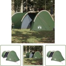 The Living Store - Tente de camping tunnel 4 personnes vert imperméable - Tente De Camping - Tente Tunnel - Tente 4 Personnes - Tente Verte - Tente
