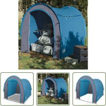 The Living Store Tente de réception bleu imperméable - Tente De Camping - Tente De Rangement - Tente Imperméable - Équipement De Camping - Accessoire