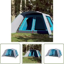 The Living Store - Tente familiale avec porche 9 personnes bleu dégagement rapide - Tentes Familiales - Tente De Camping - Tente Imperméable - Tente