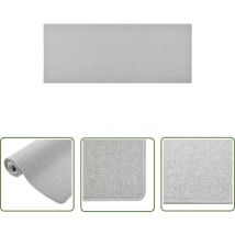 The Living Store Teppichläufer Hellgrau 80x200 cm - Teppichläufer - Grau - Hellgrauer Teppich - Nadelvlies - Polypropylen Teppich