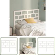Maison Chic - The Living Store Tête de lit Blanc 156x4x100 cm Bois massif de pin - Tête De Lit - Literie - Meuble De Chambre - Bois Massif - Tête De