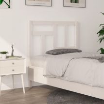 Devenirriche - skm Tête de lit Blanc 95,5x4x100 cm Bois massif de pin