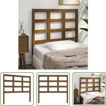 Maison Chic - The Living Store Tête de lit Marron miel 105,5x4x100 cm Bois massif de pin - Tête De Lit - Tête De Lit Bois - Tête De Lit Design - Tête