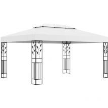 Maison Chic - Tonnelle avec double toit, Tente de réception, Pergola de jardin 3x4 m Blanc OWV36136 design in