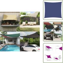 The Living Store - Voile de parasol tissu oxford carré 6x6 m bleu - Parapluie - Voile Solaire - Parasol Rectangulaire - Parasol Carré - Protection