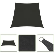 The Living Store - Voile de parasol Tissu Oxford trapèze 3/5x4 m Anthracite - Parapluie - Voile Solaire - Parasol Exterieur - Parasol Rectangulaire