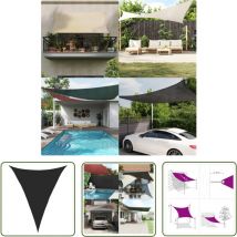 Longziming - The Living Store Voile d'ombrage 160 g/m² Noir 4x5x5 m pehd - Parasol - Voile D'ombrage - Parasol Rectangulaire - Parasol Extérieur