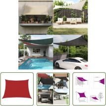 Longziming - The Living Store Voile d'ombrage 160 g/m² Rouge 4/5x3 m pehd - Parasol - Voile D'ombrage - Parasol Rectangulaire - Parasol Rouge