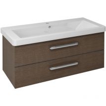 Sapho - theia 2 Drawer Vanity Unit 101,4x43,5x44,2cm, Pine Rustic