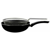 Thekitchenette Bratpfanne Schwarz 26 Cm Emaillierter Stahl