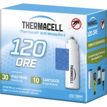 Thermacell 120-stunden-nachfüllung – 10 Butangaskartuschen + 30 Platten