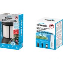 Thermacell - Pack Anti Moustiques Appareil Lanterne + Recharges 48h - Jusqu'à 60h d'utilisation - Anti Moustique et Moustique Tigre