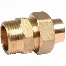 Anquier - Thermador 341GC1215 - Racor de unión recto de latón para soldar - m 1/2' - ø 12 mm