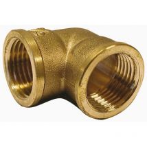 Thermador - 90G12 - connection Brass elbow 90° to screw - FF3/8 - 90G - gold