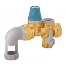 Groupe sécurité nf caleffi inox - Coudé - 3/4 (20/27) - Thermador