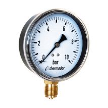 Thermador - Manomètre sec radial Mâle 1/4' - Ø63mm - 0 à 6bar