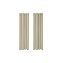 Thermal Insulated Blackout Curtains, Curtains for Living Room and Bedroom, Modern Eyelet Design, 132x160 cm (Width x Height), Dark Beige, 2 Pieces