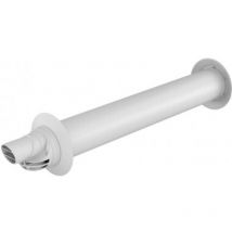Ubbink - Rolux Condensación terminal horizontal ø 60/100mm longitud 800mm excéntrico blanco