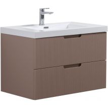 Badezimmer Badmöbel-set Thermis 80 Cm – Matt Rose – Badezimmermö
