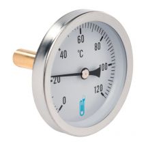 Thermomètre axial - 80 mm - 40 mm Distrilabo