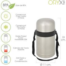 Termo Solidos y Liquidos Acero Inoxidable Antigoteo 750 Ml.