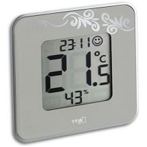 Thermomètre TFA Dostmann – Station Météo – Alimentation : Piles-boutons CR 2032 – Dimensions : 14 x 105 x 105 mm – Poids : 95 g