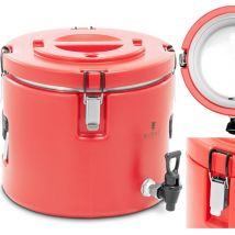 Royal Catering - Thermobehälter Edelstahl Thermobox Warmhaltebehälter Speisen Ablasshahn 15 L
