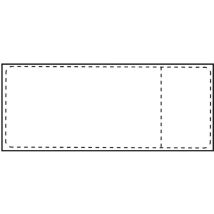Thermoetiketten 105 x 251mm mit Bonabschnitt, 76mm Kern, 700 Stück/Rolle, SHIPLABEL105X251-C76R