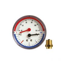 Afriso - Thermomanometre tm 80 r 1/2', 0-6 bars